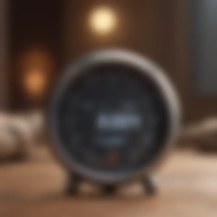 Close-up of a meditation timer app interface