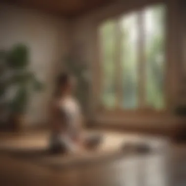 Creating a Tranquil Environment for Practice Calm indoor meditation space with timer