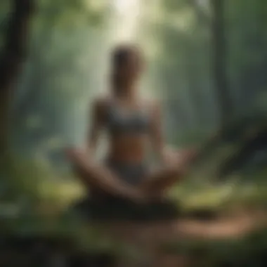 Embracing Nature for Mindful Meditation Serene landscape promoting mindfulness