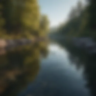 Still waters reflecting inner calmness Calm waters symbolizing tranquility