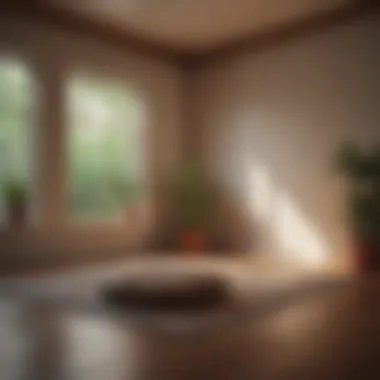 An inviting corner for meditation and reflection Meditation space for mindfulness practice