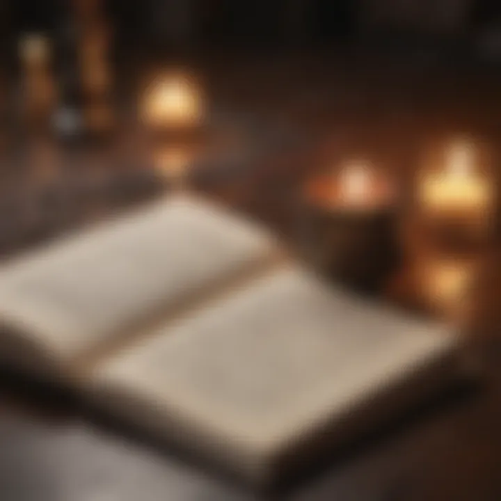 A meditation journal filled with reflections and thoughts