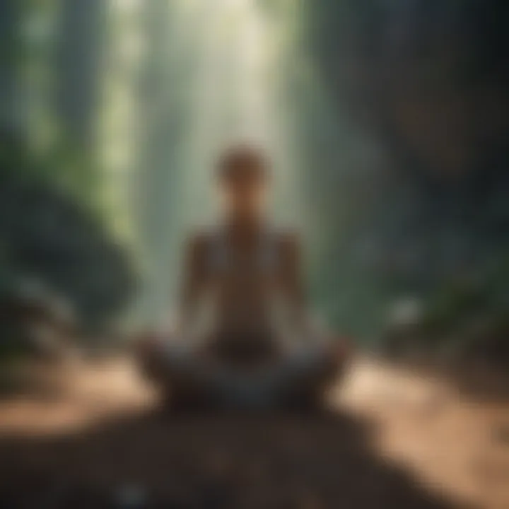Visualization techniques for meditation with calming imagery