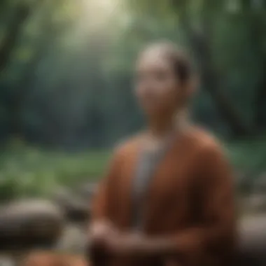 Mindfulness in Action: Techniques for Clarity Visual representation of mindfulness techniques in practice