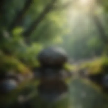 A tranquil nature scene symbolizing mindfulness and relaxation