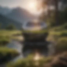 A serene landscape symbolizing tranquility and healing