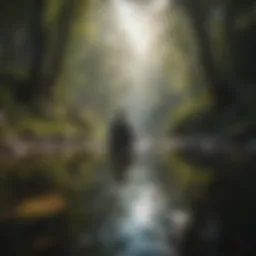 A serene landscape representing calmness