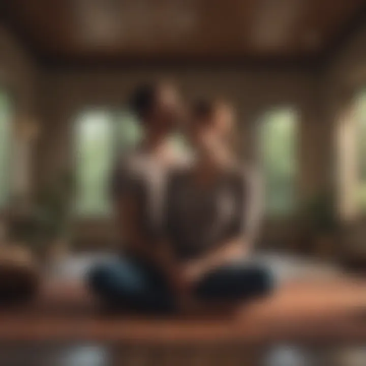 A calm meditation space, illustrating mindfulness practices for managing anxiety.