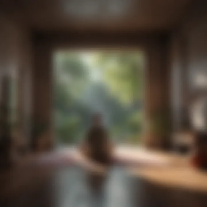 A peaceful meditation space