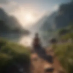 A serene landscape symbolizing inner peace