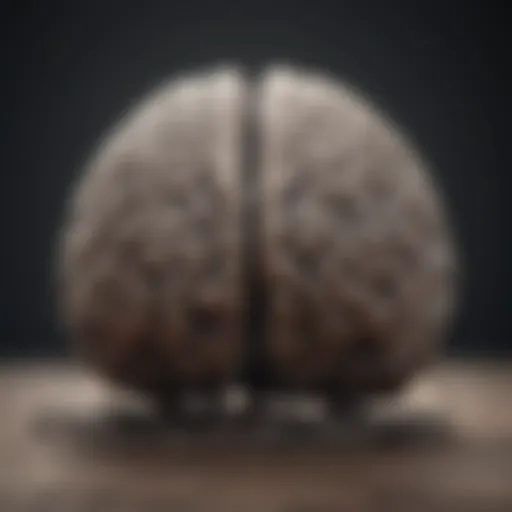 An abstract representation of a brain with tangled thoughts