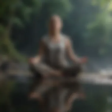 Mindfulness and Emotional Balance A peaceful scene of meditation illustrating mindfulness