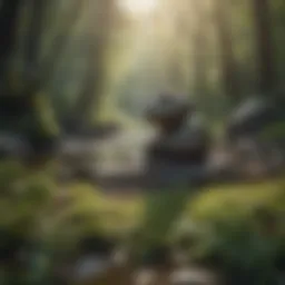 A serene landscape representing emotional calmness