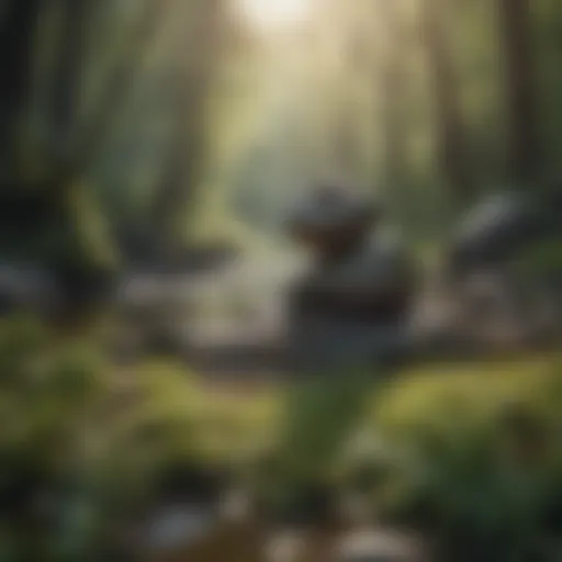 A serene landscape representing emotional calmness
