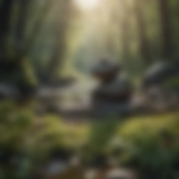 A serene landscape representing emotional calmness