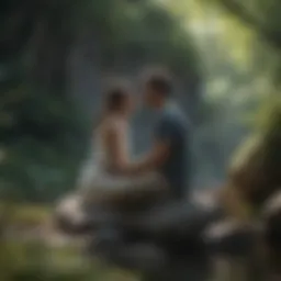 A serene landscape promoting mindfulness
