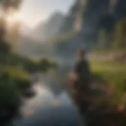 A serene landscape symbolizing peace and self-acceptance
