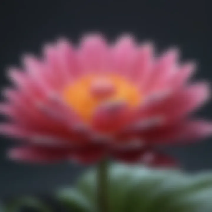 A close-up of a vibrant flower symbolizing mindfulness