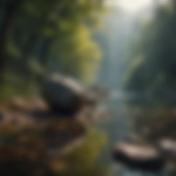 A serene landscape promoting calmness