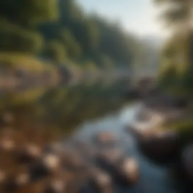 A serene landscape showcasing tranquility and peace