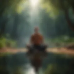 Illustration of a serene environment promoting mindfulness