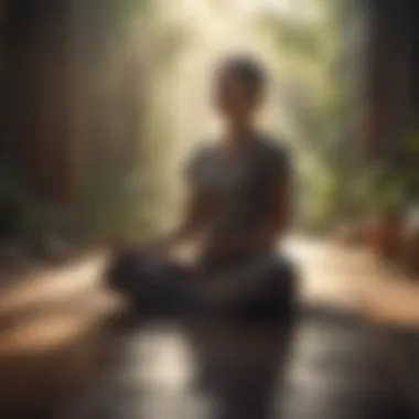 Mindfulness Through Meditation Meditation session illustrating mindfulness practices