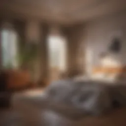 Serene bedroom atmosphere for meditation