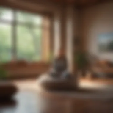 Creating a Serene Space for Inner Peace Meditation cushion and calming space indoors