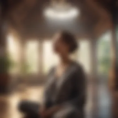 Embracing Stillness: The Art of Mindfulness Person practicing mindfulness in a quiet environment