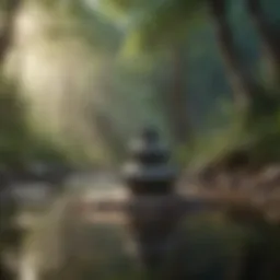 Serene nature landscape ideal for meditation