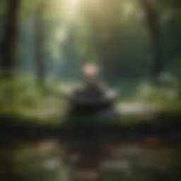 A serene natural setting perfect for meditation