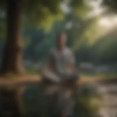 Embracing Mindfulness A person meditating in a peaceful setting