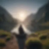 A serene landscape representing mental clarity