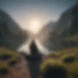 A serene landscape representing mental clarity