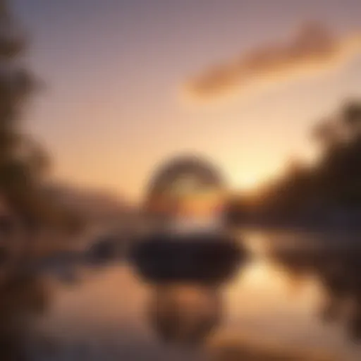 A serene landscape with a sunrise, symbolizing new beginnings