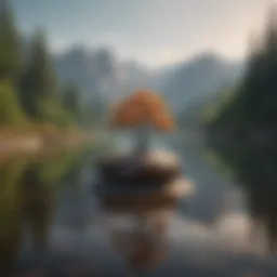 A serene landscape symbolizing tranquility and peace of mind.