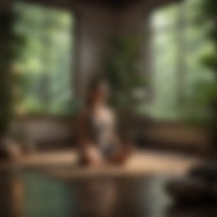 A serene meditation space promoting mindfulness
