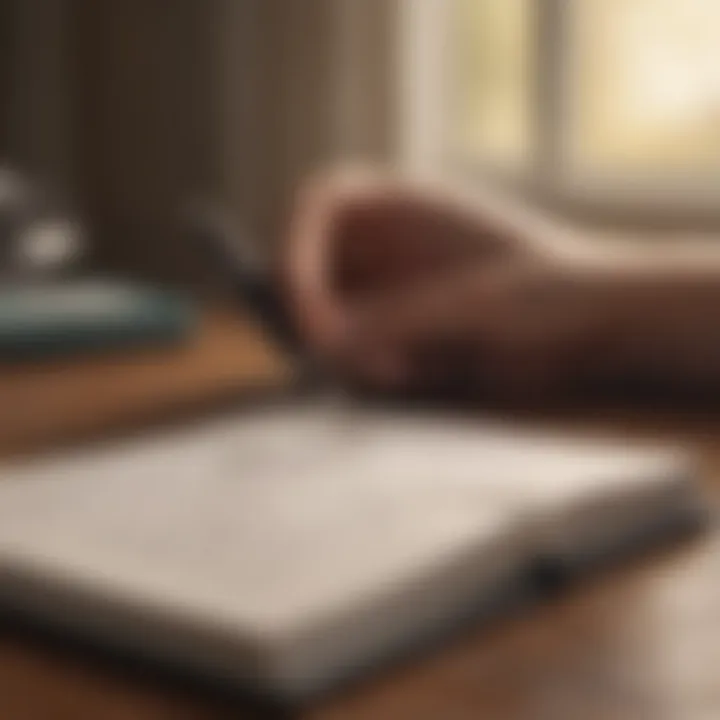 A journal and pen symbolizing self-reflection