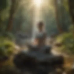 A serene landscape promoting mental clarity