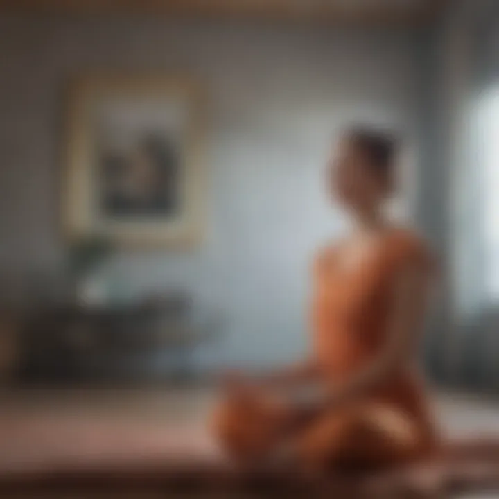 A tranquil scene highlighting the importance of self-compassion in overcoming challenges