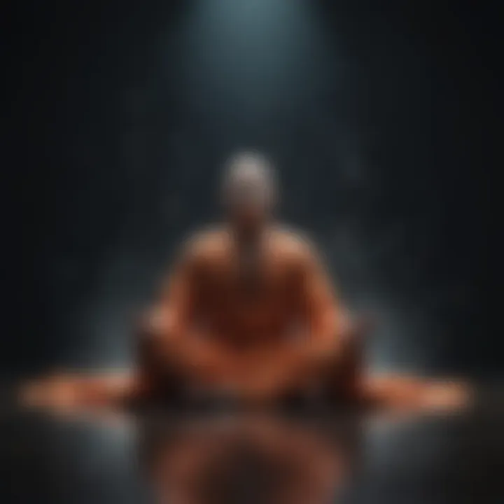 An abstract representation of a mind free from worries