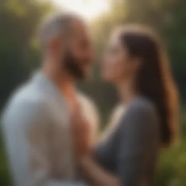 Embracing Mindfulness for Relationship Clarity A peaceful meditation scene promoting mindfulness
