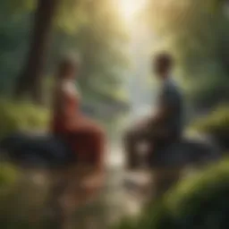 A serene landscape symbolizing tranquility in relationships
