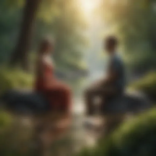 A serene landscape symbolizing tranquility in relationships