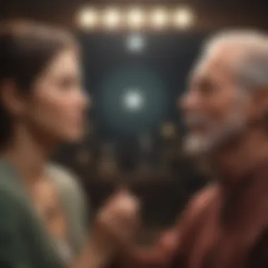 The Power of Personal Connections Individuals engaging in deep conversation