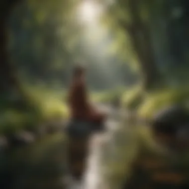 Embracing Nature for Mindfulness A serene landscape promoting mindfulness