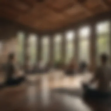 Building Community Through Mindfulness Community gathering in a meditation workshop