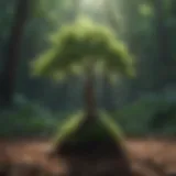 A serene landscape showcasing the beauty of nature's growth.