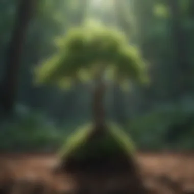 A serene landscape showcasing the beauty of nature's growth.