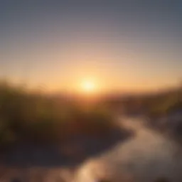 A serene landscape at sunrise, symbolizing new beginnings and positivity.